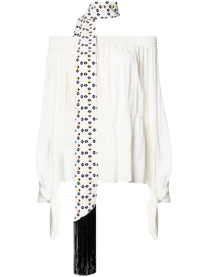 Derek Lam - Bardot Top - Women - Silk - 44, White, Silk