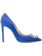 Casadei Embellished Stiletto Pumps - Blue