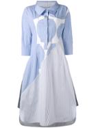 Stella Mccartney Long Pinstripe Shirt Dress - Blue