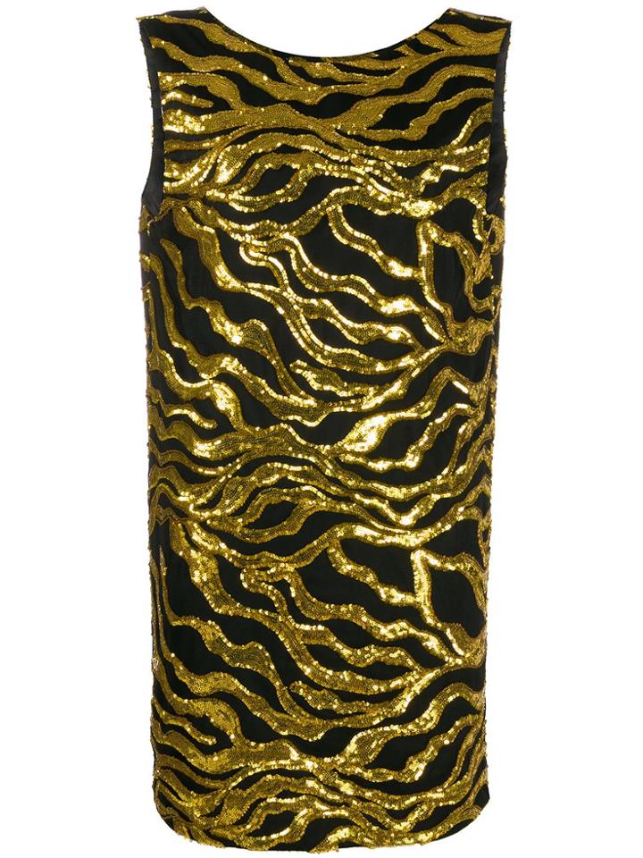Halpern Embellished Sleeveless Mini Dress - Black