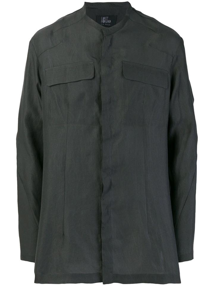 Lost & Found Ria Dunn Double-pocket Shirt - Black