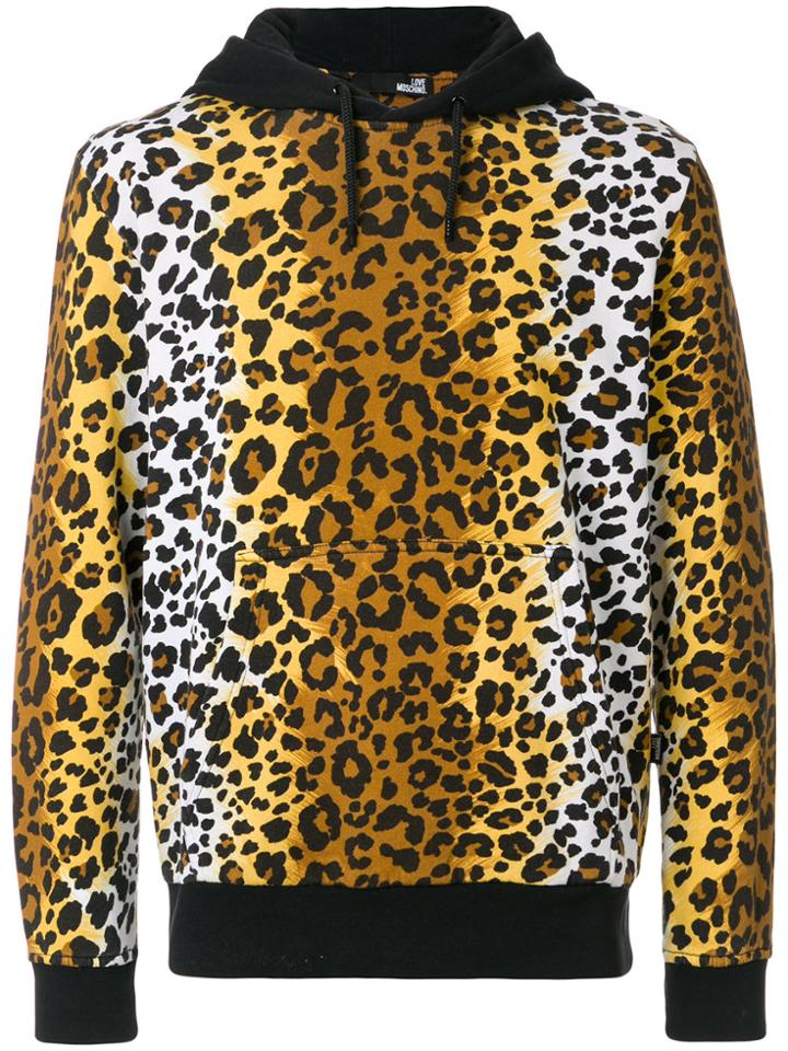 Love Moschino Leopard Print Hoodie - Multicolour