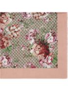 Gucci - Modal Silk Blooms Print Shawl - Women - Silk/modal - One Size, Pink/purple, Silk/modal
