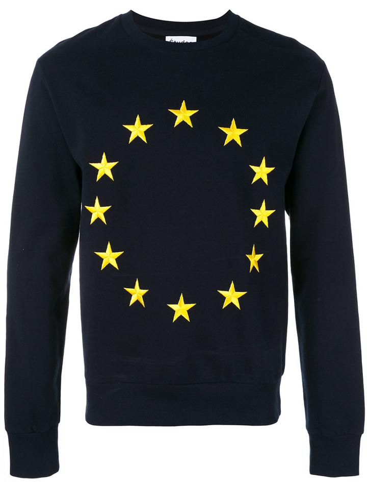 Études - Europa Sweatshirt - Men - Cotton/polyester - S, Blue, Cotton/polyester