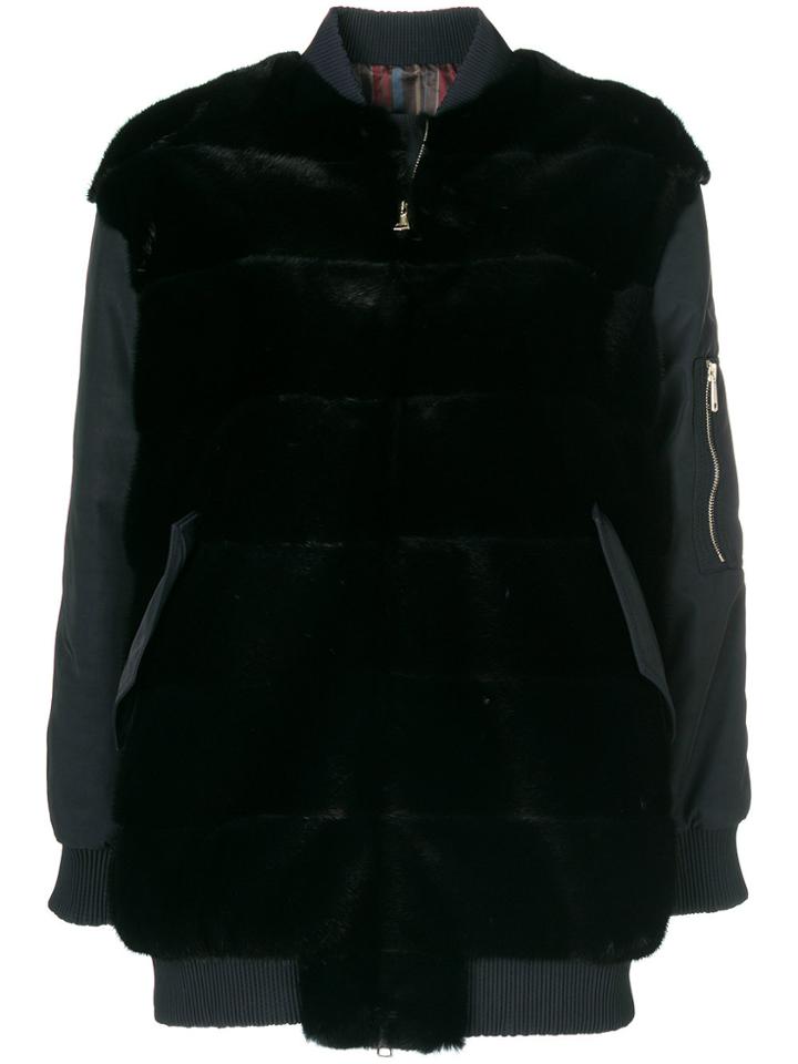 Blancha Contrast Bomber - Blue