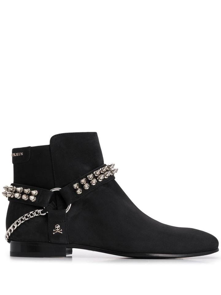 Philipp Plein Biker Boots - Black