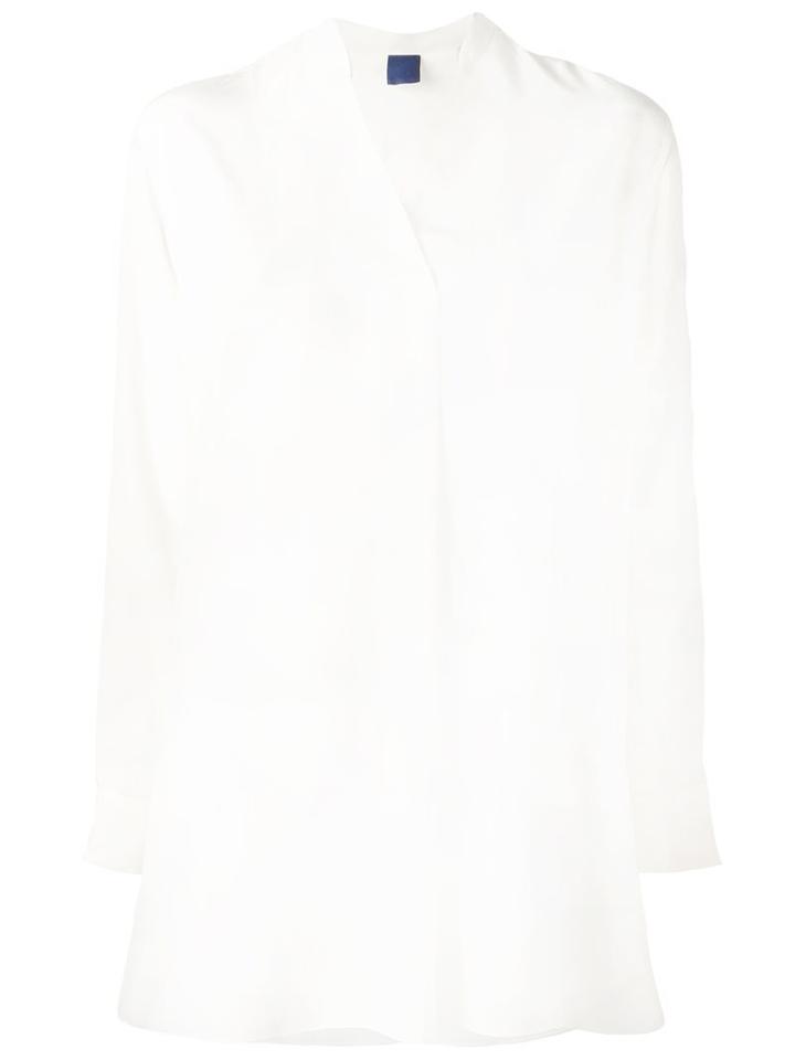 Aspesi V-neck Blouse, Women's, Size: 42, White, Silk
