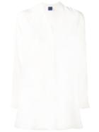 Aspesi V-neck Blouse, Women's, Size: 42, White, Silk