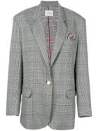 Forte Couture Checked Button Blazer - Black