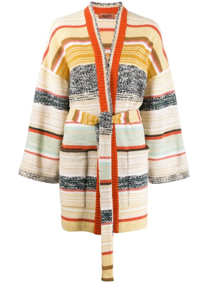 Missoni Color Block Stripes Cardigan - Neutrals