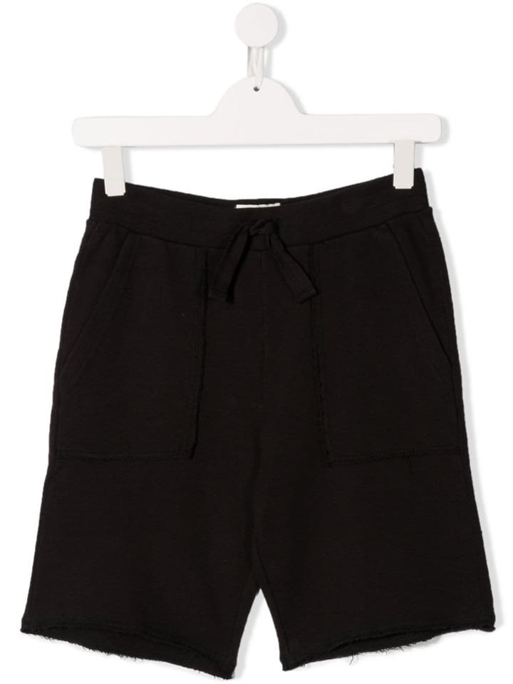 Zadig & Voltaire Kids Teen Back Patch Knitted Shorts - Black