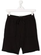Zadig & Voltaire Kids Teen Back Patch Knitted Shorts - Black