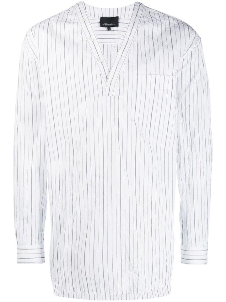Mumofsix Striped Shirt - White