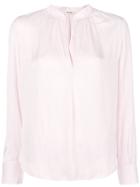 Zadig & Voltaire V-neck Shirt - Pink & Purple