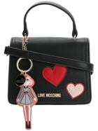 Love Moschino Heart Patches Tote - Black