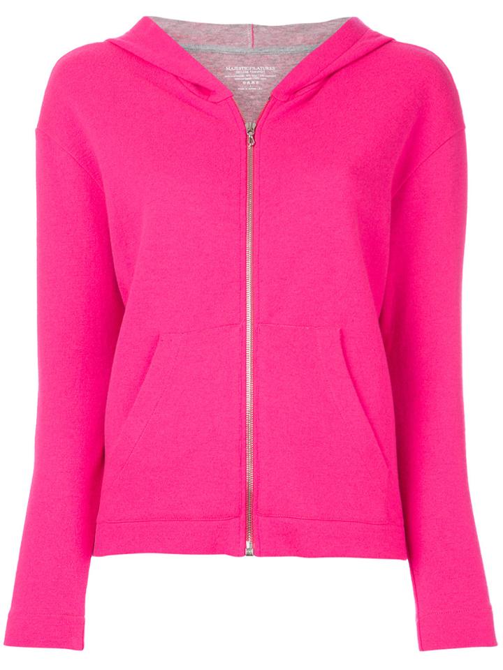 Majestic Filatures Zipped Hoodie - Pink & Purple