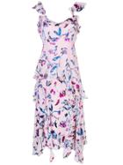 Tanya Taylor Violeta Floral Ruffle Dress - Pink