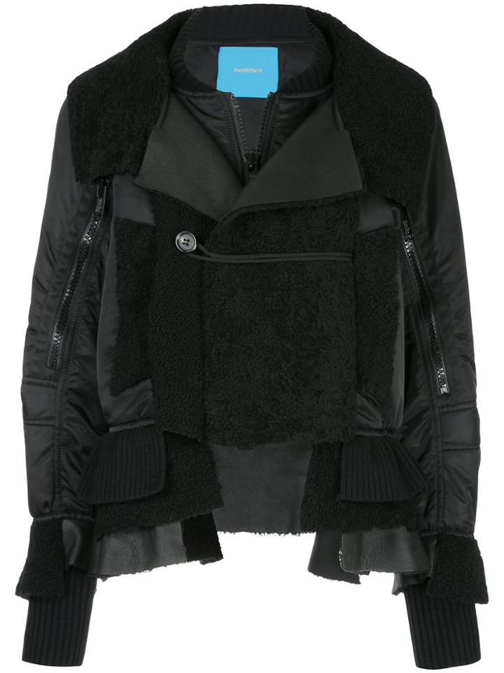 Undercover Patchwork Oversized Jacket - Black