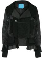Undercover Patchwork Oversized Jacket - Black