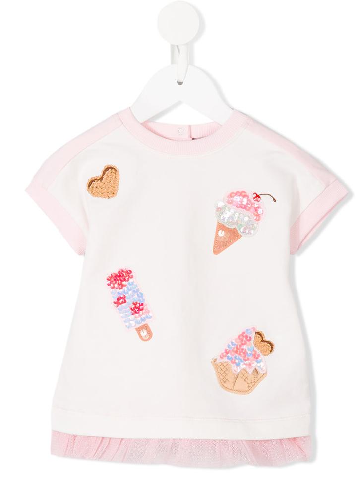 Monnalisa Embroidered Top, Infant Girl's, Size: 9 Mth, White