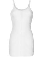 Elongated Semi-sheer Tank Top - Women - Cotton - 40, White, Cotton, Rick Owens Lilies