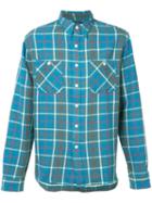 Rrl Checked Shirt, Men's, Size: Large, Blue, Cotton