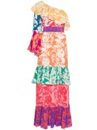 Borgo De Nor Penelope Floral Print Silk Dress - Multicolour