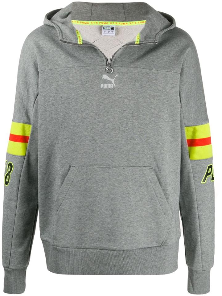 Puma Reflective Stripe Hoodie - Grey