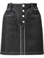 Paco Rabanne Denim Mini Skirt, Women's, Size: 36, Black, Cotton