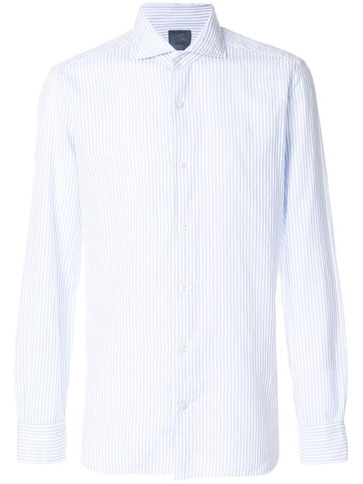 Barba Striped Dress Shirt - Blue