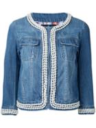 Guild Prime Cropped Denim Jacket, Women's, Size: 36, Blue, Cotton