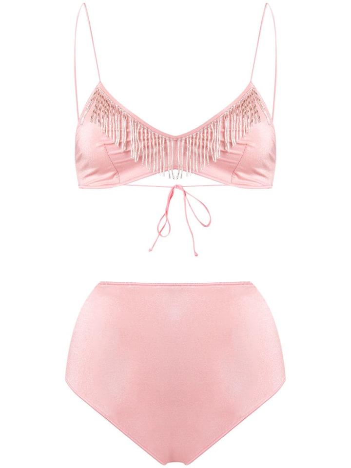 Oseree 20s Pearls Bikini - Pink
