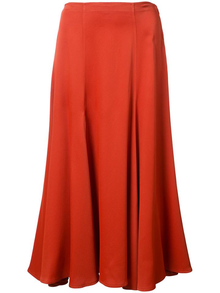 Khaite - Pleated Dress - Women - Acetate/viscose - 2, Red, Acetate/viscose