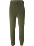 Yeezy - Skinny Track Pants - Women - Cotton/polyamide/spandex/elastane - S, Green, Cotton/polyamide/spandex/elastane