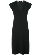 Vince V-neck Midi Dress - Black