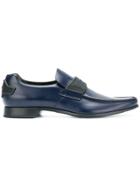Prada Pointed Toe Oxford Shoes - Blue