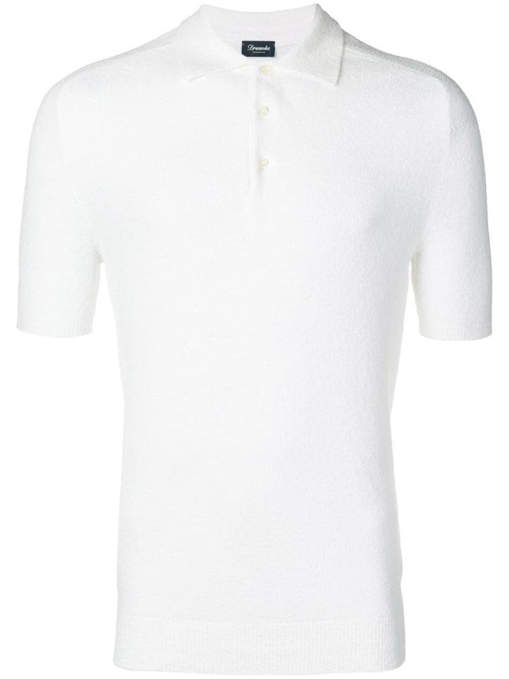Drumohr Knit Polo Shirt - White