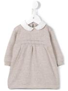 Stitch Detail Knitted Dress - Kids - Virgin Wool - 6 Mth, Nude/neutrals, Little Bear