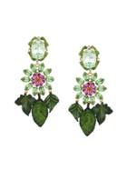 Dolce & Gabbana Hanging Leaves Earrings - Green