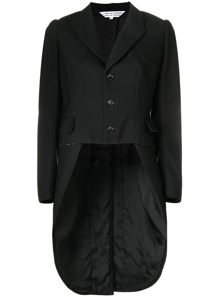 Comme Des Garçons Comme Des Garçons High Low Tuxedo Jacket - Black