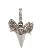 Loree Rodkin Shark Tooth Diamond Cap Pendant, Adult Unisex, Metallic