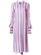 Monse Striped Shirt Dress, Women's, Size: 2, Pink/purple, Acetate/viscose