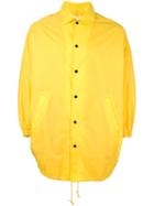 Ganryu Comme Des Garcons Poncho Jacket, Adult Unisex, Size: Xs, Yellow/orange, Nylon/polyester
