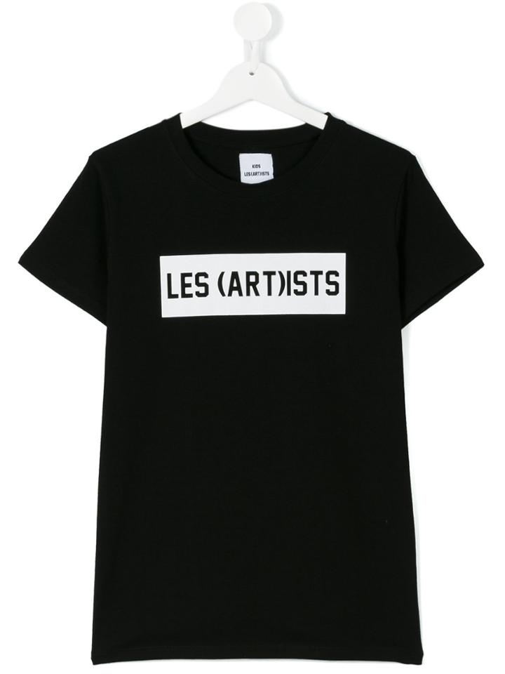 Les (art)ists Logo Print T-shirt - Black