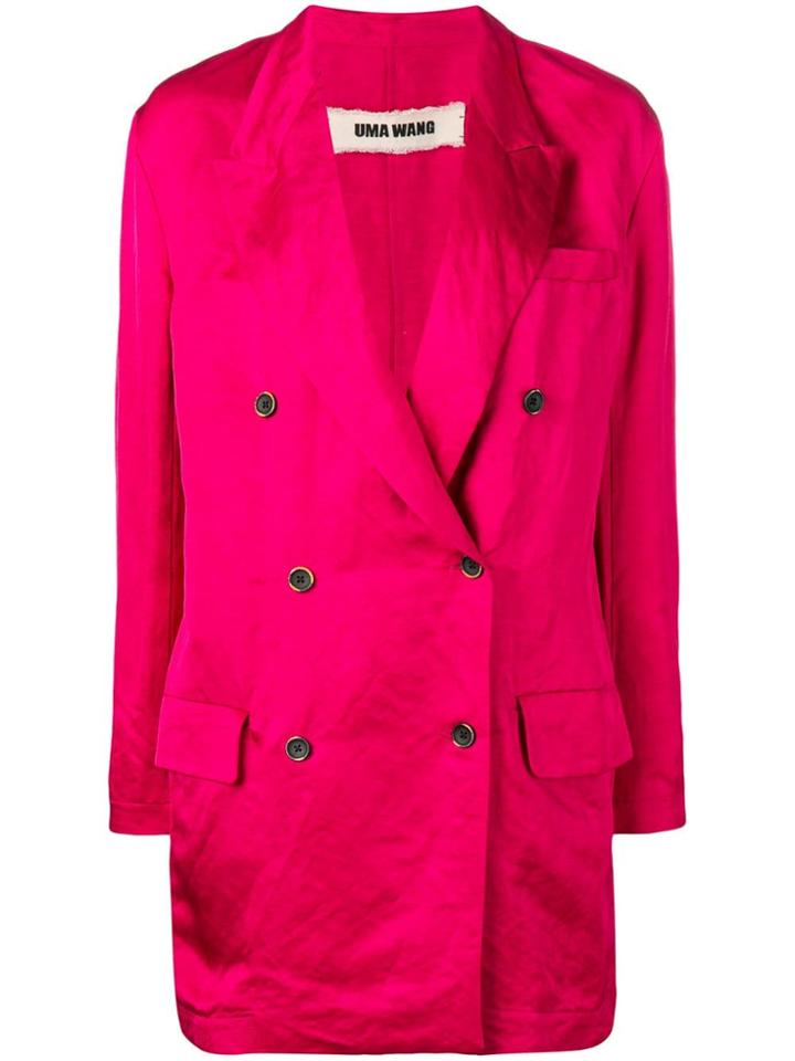 Uma Wang Double-breasted Coat - Pink