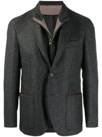 Corneliani Giacca Layered Blazer - Grey