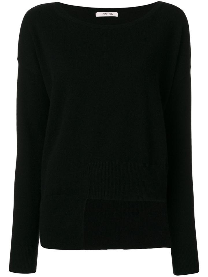 Dorothee Schumacher Asymmetric Hem Jumper - Black