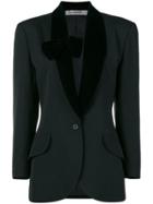 Jean Louis Scherrer Vintage Bow-detail Tuxedo Jacket - Black