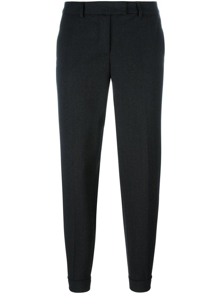 Alberto Biani Tapered Trousers, Women's, Size: 48, Black, Spandex/elastane/virgin Wool