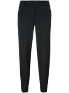 Alberto Biani Tapered Trousers, Women's, Size: 48, Black, Spandex/elastane/virgin Wool
